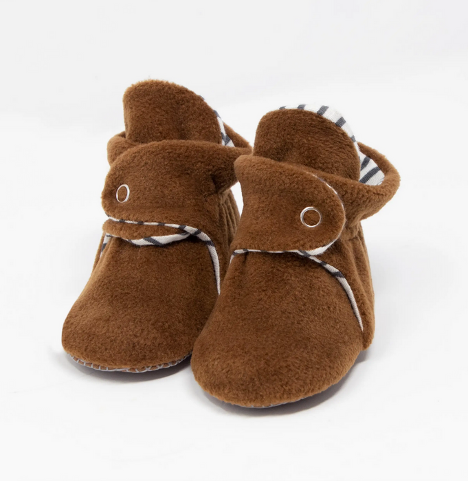 Organic Fleece Booties - Taba