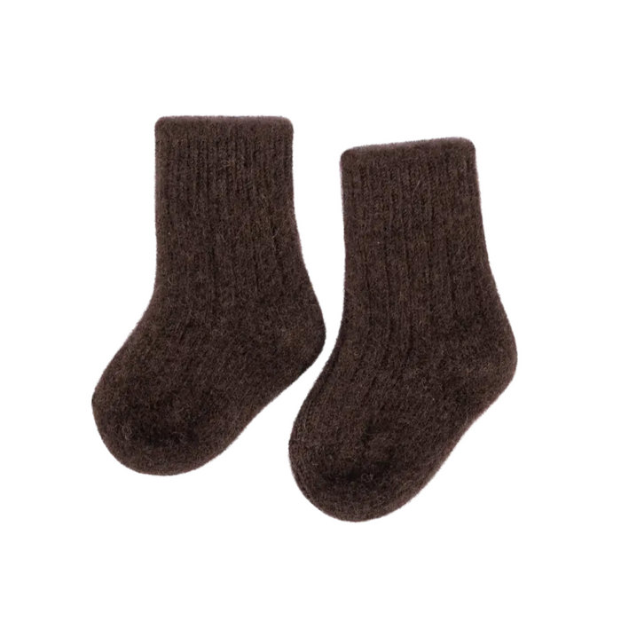 Yak Wool Socks - Chocolate Brown
