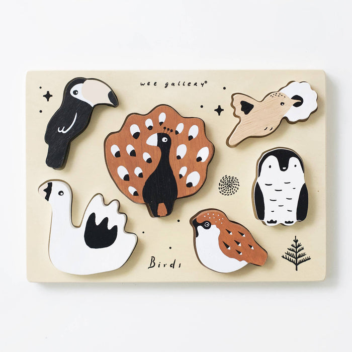 Wooden Tray Puzzle - Birds