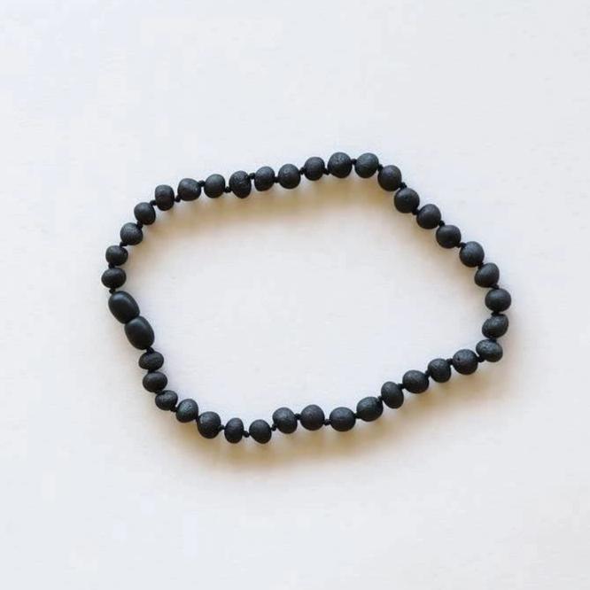 Raw Black Amber Necklace