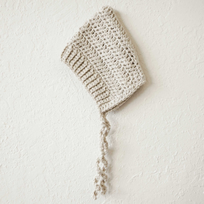 Ash Wool Blend Pixie Bonnet