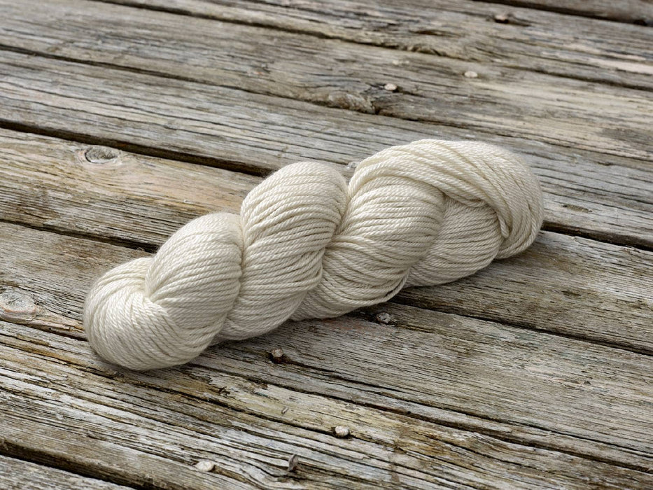 Undyed Merino Silk Aran Knitting Yarn