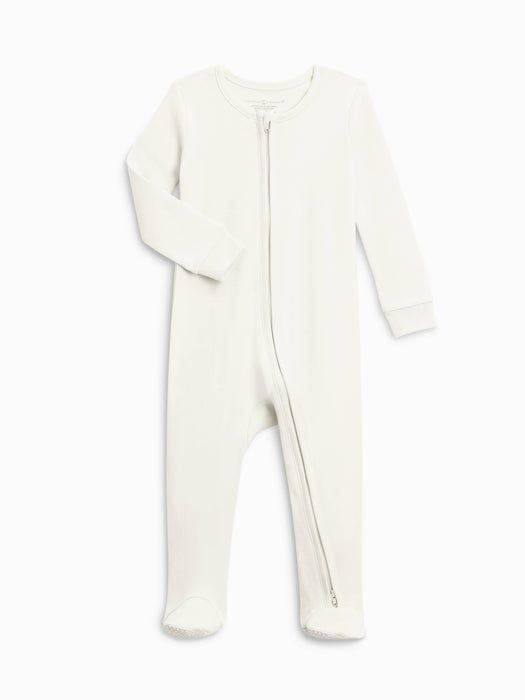 Organic Peyton Zipper Sleeper - Ivory