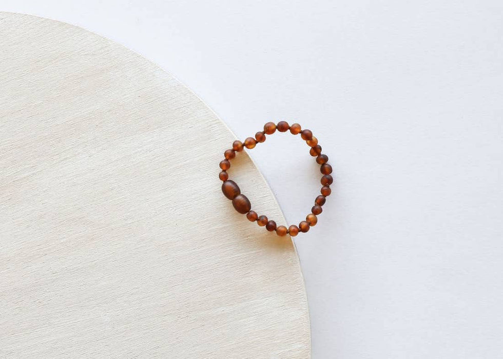 Raw Cognac Amber Anklet/Bracelet