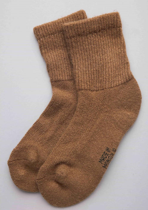 Adult Thick Camel Wool Socks - Brown