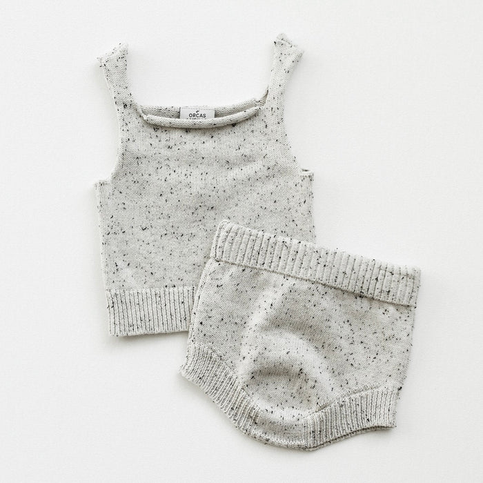 Knit Speckled Tank & Bloomer Set