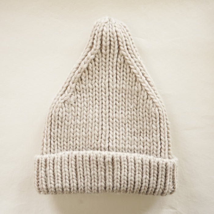 Peak Beanie Hat- Oatmeal