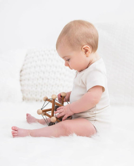 Short Sleeve Classic Organic Bodysuit - Natural