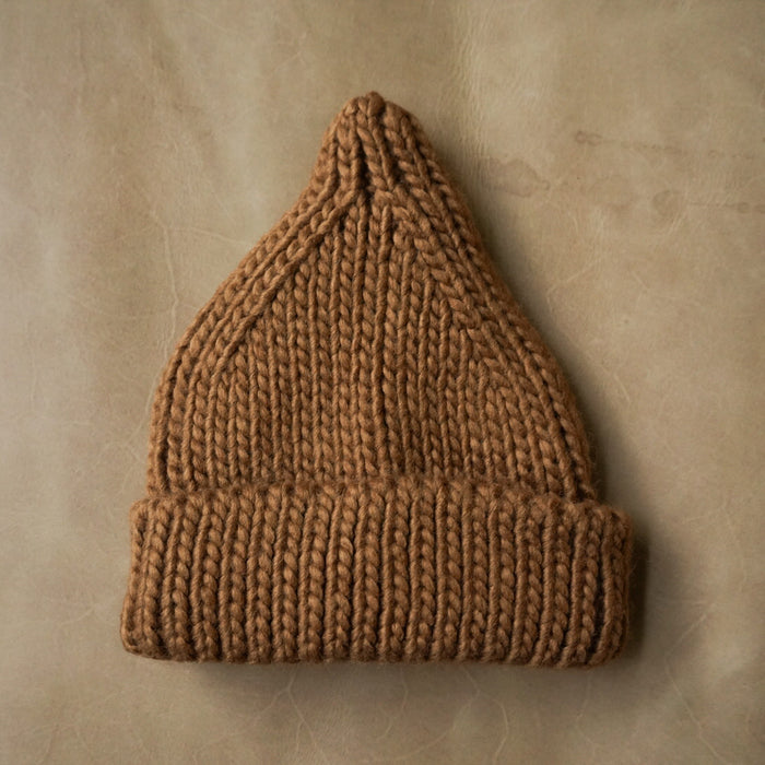 Peak Beanie Hat- Pecan