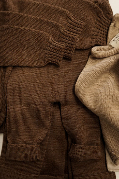 Georgette Merino Wool Knit Sweater - Mocha