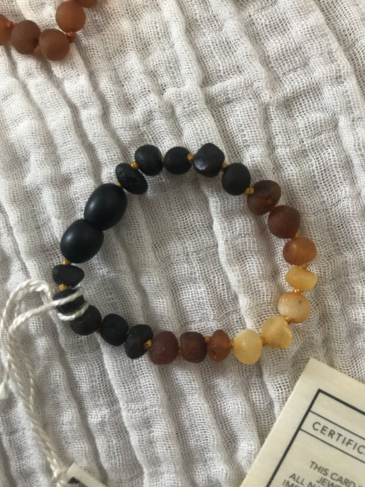 Raw Ombre Amber Anklet/Bracelet