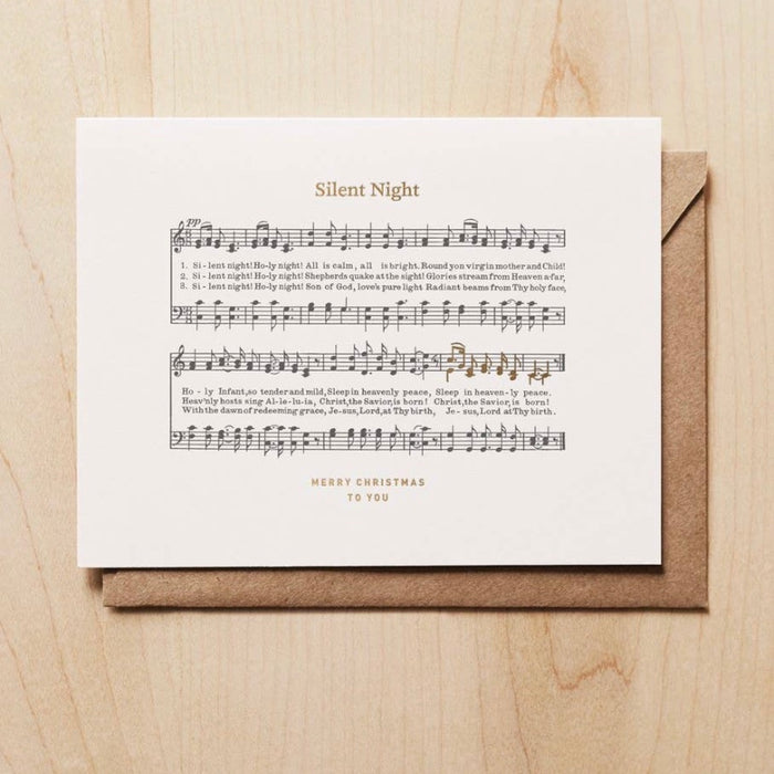 Silent Night Christmas Card