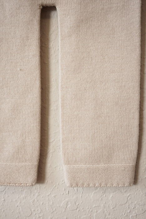 Guido Merino Wool Knit Pants - Off White