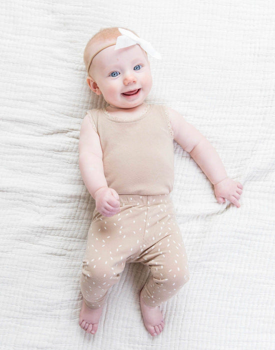 Luna Lace Organic Bodysuit - Clay