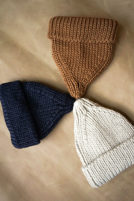 Peak Beanie Hat- Oatmeal