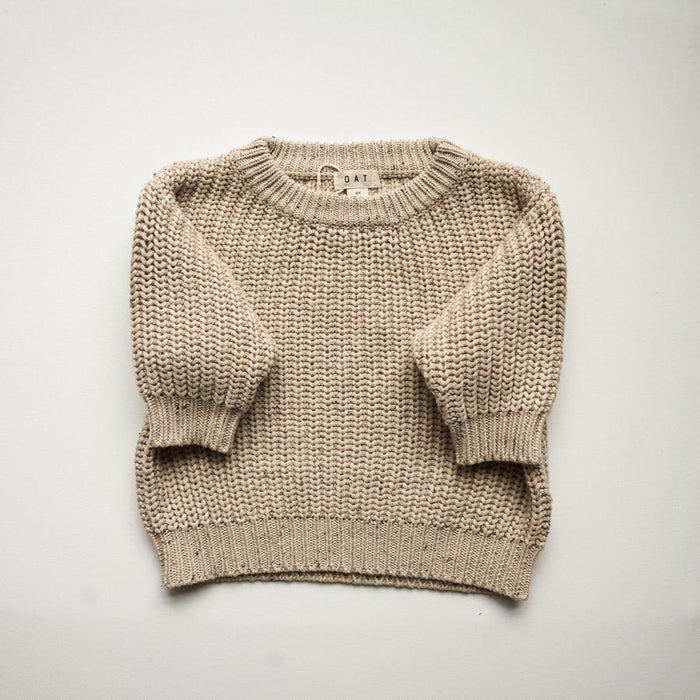 Chunky Sweater - Oat Fleck
