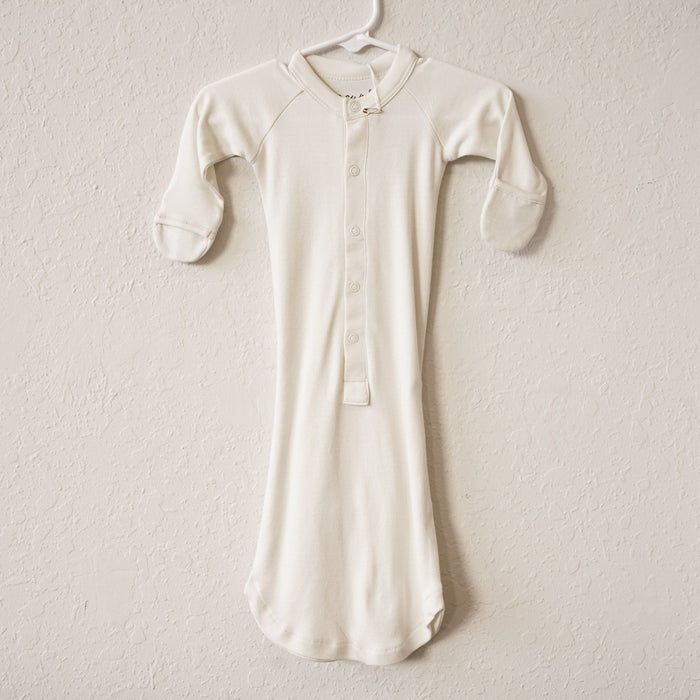 Bamboo Organic Convertible Gown - Cloud