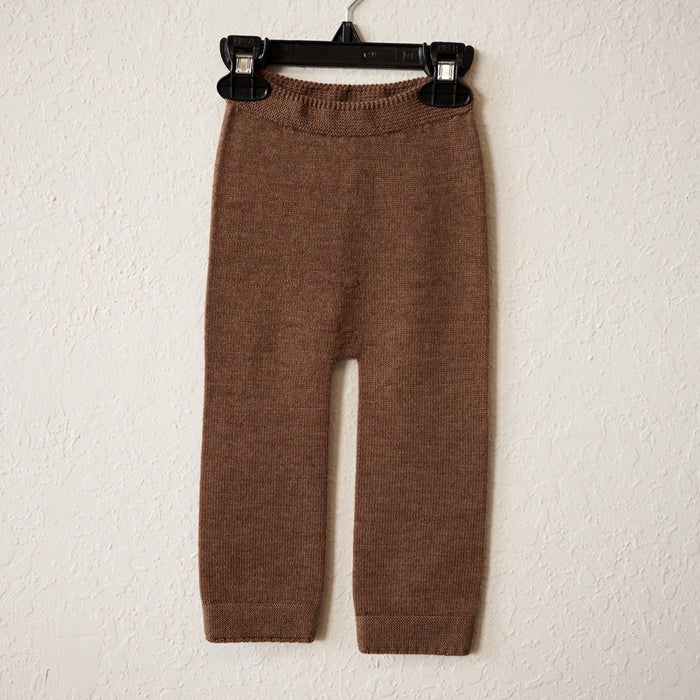 Guido Merino Wool Knit Pants - Mocha