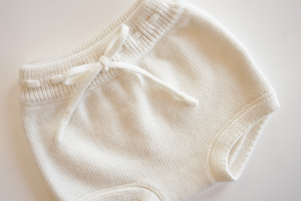 Bowie Bloomers in Cream Merino Wool