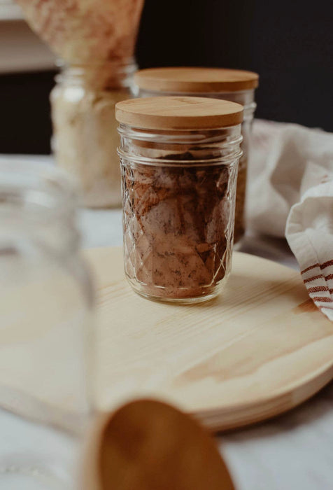 Bamboo Wide Mouth Jar Lid