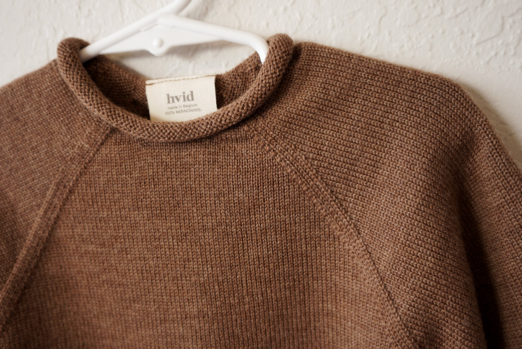 Georgette Merino Wool Knit Sweater - Mocha