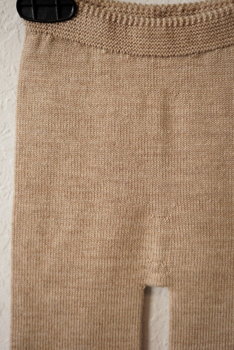 Guido Merino Wool Knit Pants - Sand