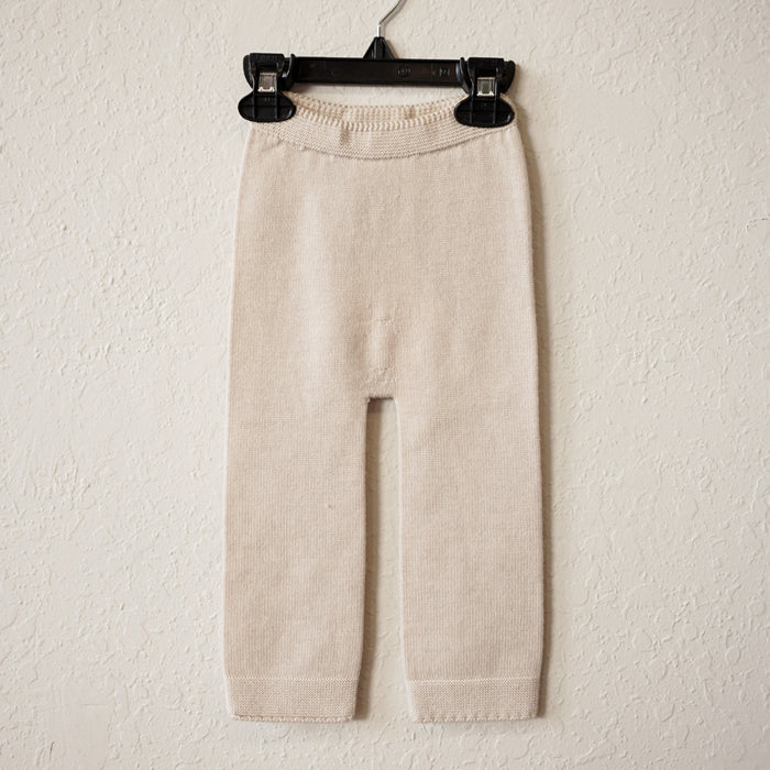 Guido Merino Wool Knit Pants - Off White