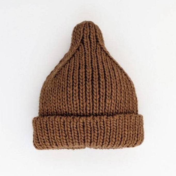 Peak Beanie Hat- Pecan