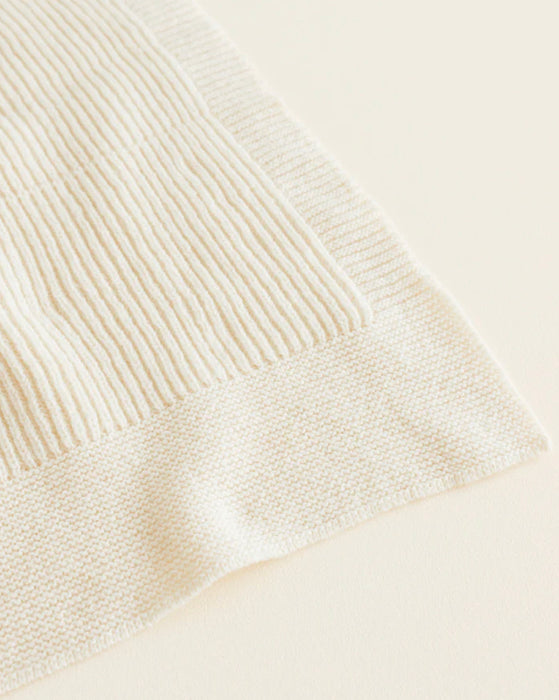 Gaston Merino Wool Blanket - Butter White