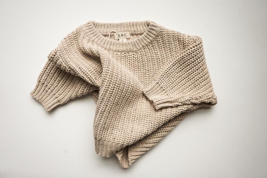 Chunky Sweater - Oat Fleck