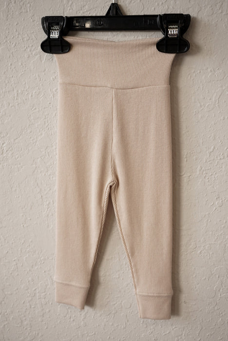 Cotton Ribbed Bodysuit & Pants- Cream