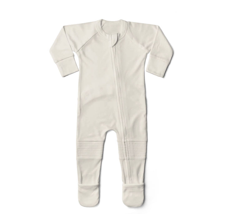 Bamboo Organic Cotton Footie - Cloud