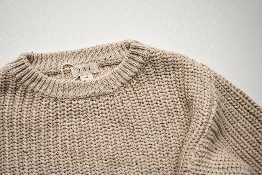 Chunky Sweater - Oat Fleck