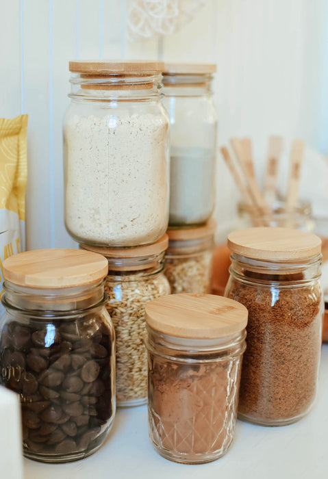 Bamboo Wide Mouth Jar Lid