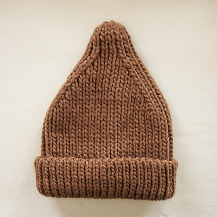 Peak Beanie Hat- Pecan