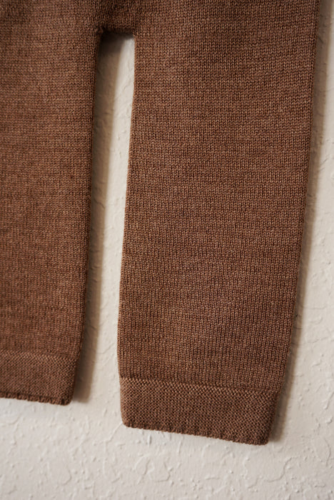 Guido Merino Wool Knit Pants - Mocha