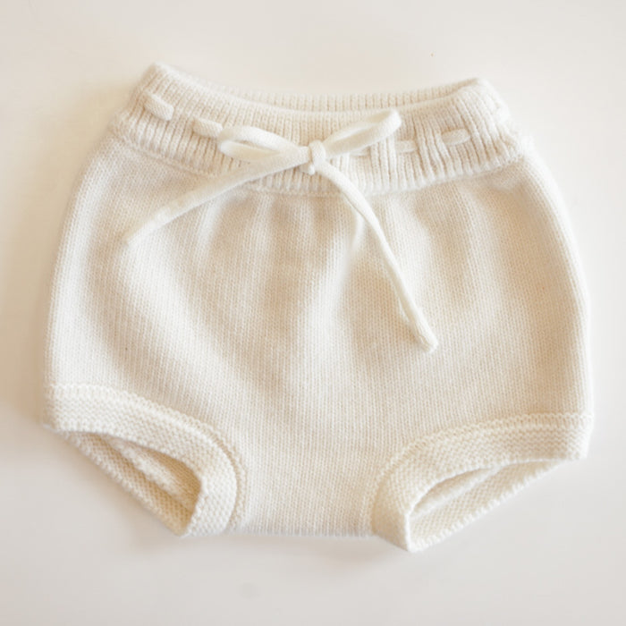 Bowie Bloomers in Cream Merino Wool