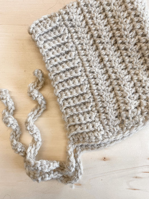 Ash Wool Blend Pixie Bonnet