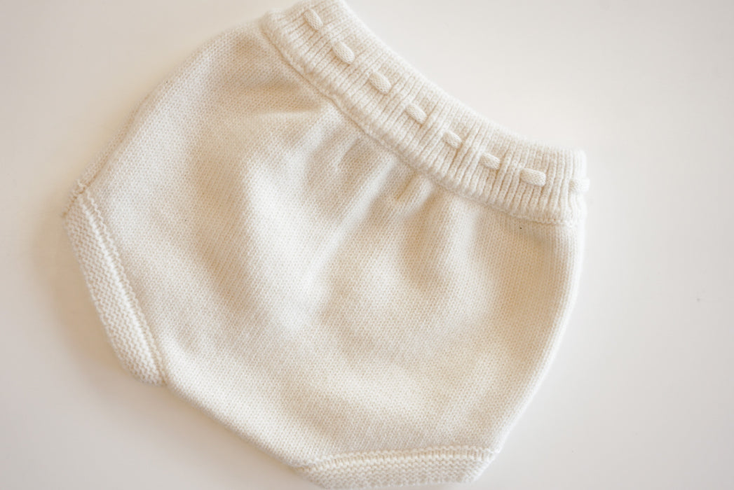 Bowie Bloomers in Cream Merino Wool