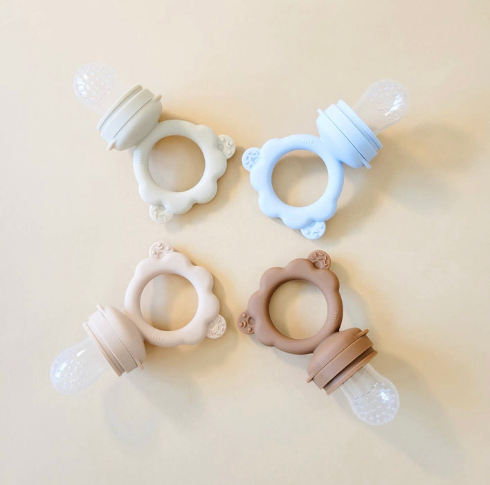 Teether Fruit Feeder- Cream