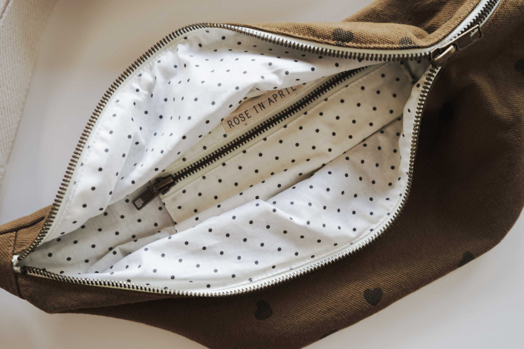 Banana Bag- Cumin/Hearts