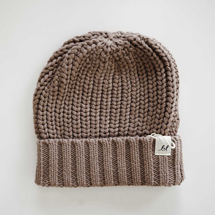 Chunky Knit Beanie - Acorn