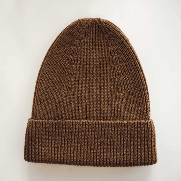 Fonzie Merino Wool Beanie - Mocha