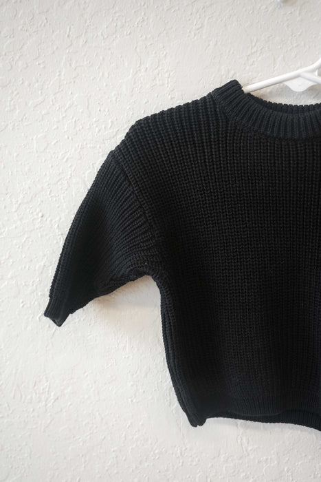 Chunky Knit Sweater - Black