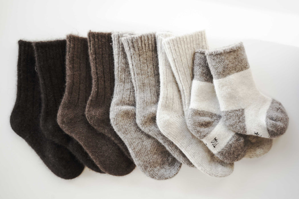 Yak Wool Socks - Light Brown