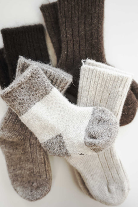 Yak Wool Socks - Light Brown