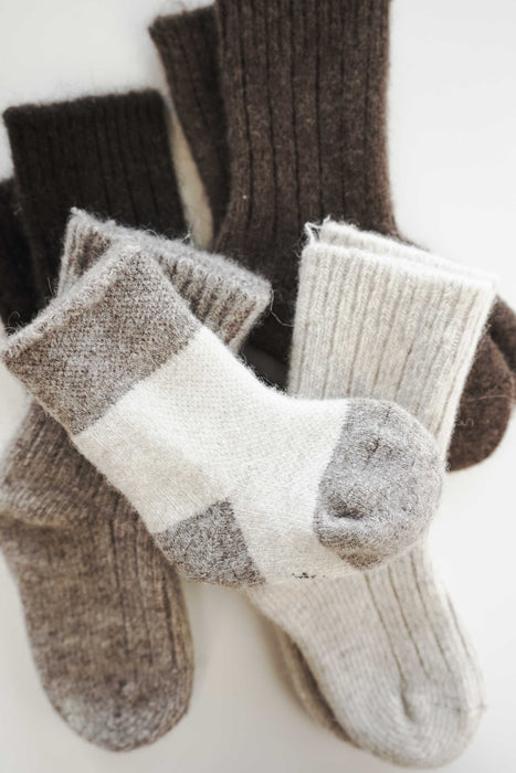 Yak Wool Socks - Chocolate Brown