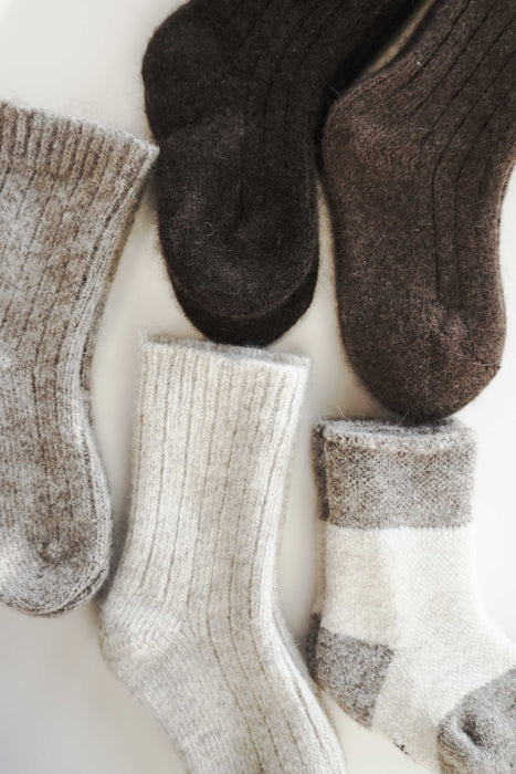 Yak Wool Socks - Chocolate Brown