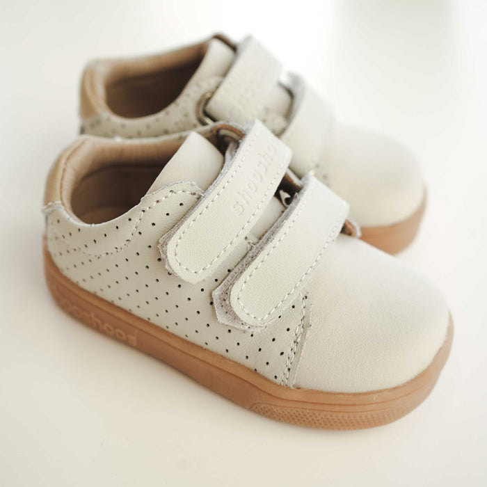 Leather Kids Sneaker - Sage