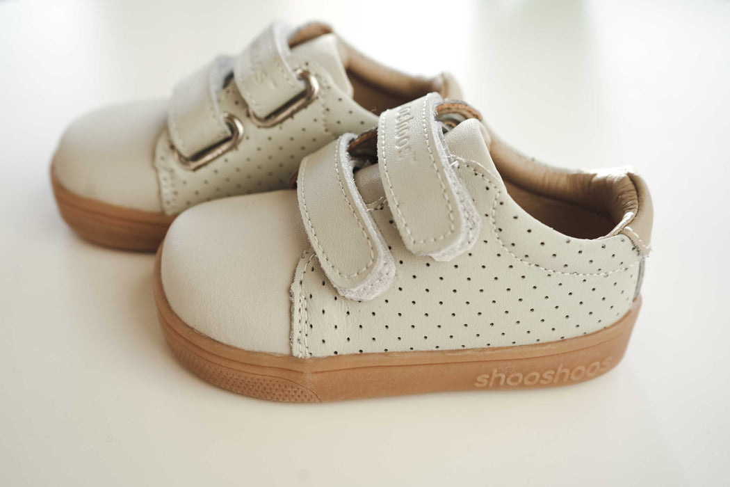 Leather Kids Sneaker - Sage